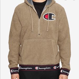 Champion Half-Zip Sherpa Pullover Hoodie